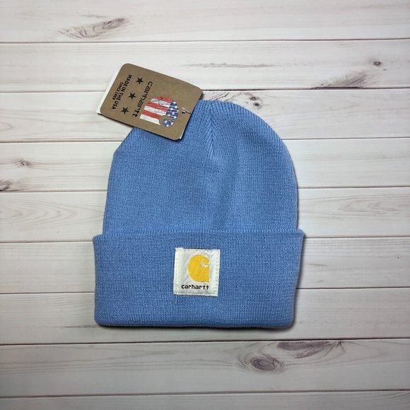 light blue carhartt hat